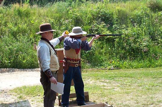 Shooting at the wolves at Keene, NH in late June.