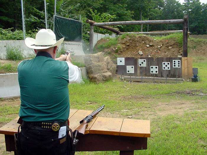 Shooting dice at Country Pond.