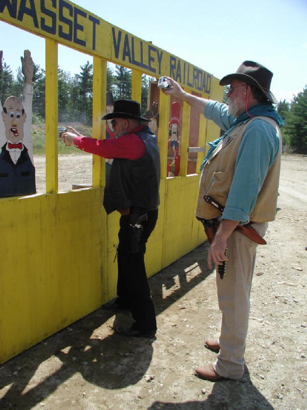 Shooting pistol at 2003 Fracas at Pemi Gulch.