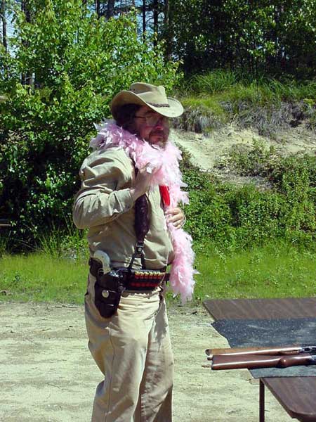 Mo Hare getting ready to shoot at Pelham, NH in July 2003.