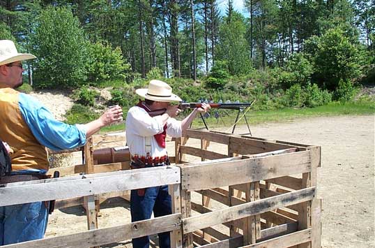 Dead Head defending the corral at Pelham.