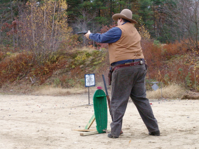 Shooting at the October 2004 shoot in Pelham, NH.