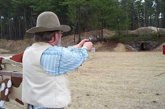 Slim 4 Eyes at Pemi Gulch in May 2004.