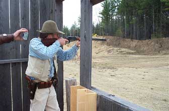 Defending the bank at Pemi Gulch.