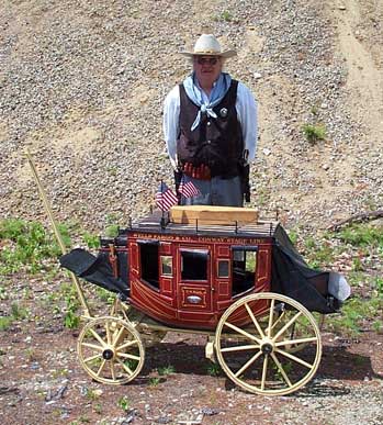 Amos-T with his famous cart.