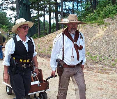 Miss Delaney Belle and Capt. Morgan Rum at 2003 Fracas at Pemi Gulch.