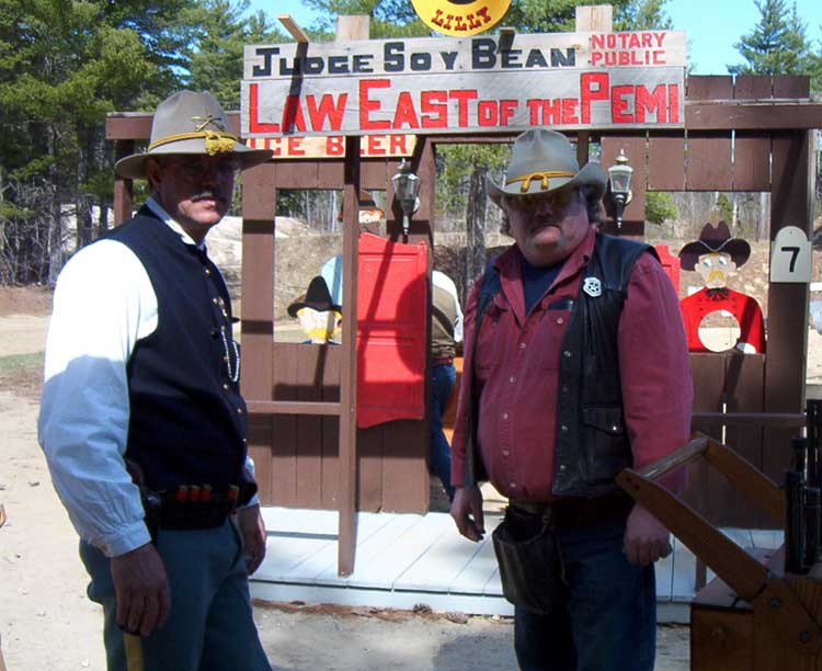 Skatter (right) with Dakata Joe at Pemi Gulch in May 2003.