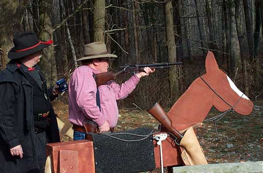 CC Slaughter with shotgun at Scituate Spring Shoot.