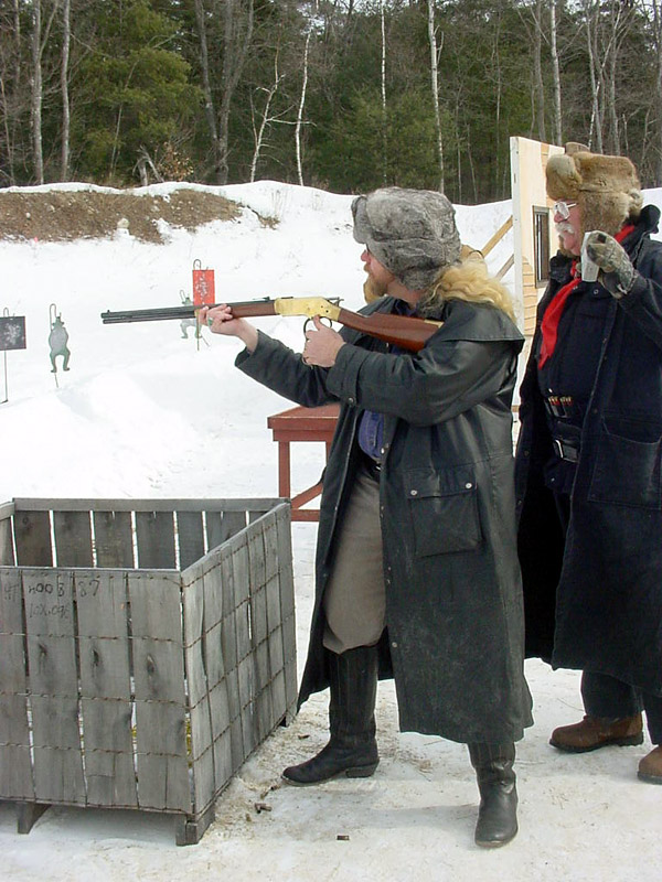 Wild Bill Blackerby with his Winchester 1866 in action.